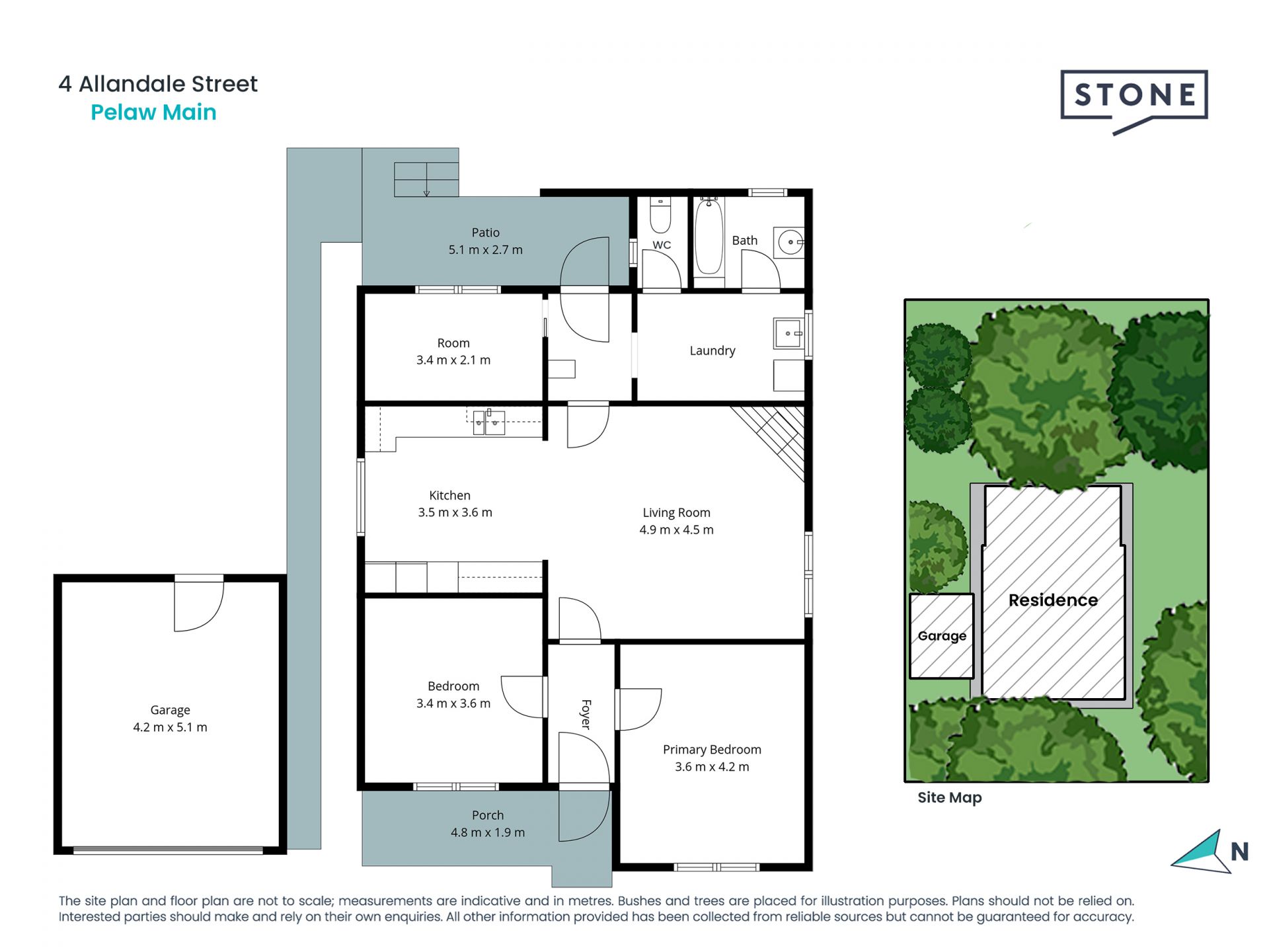 Lush quarter of an acre property with two bedroom cottage