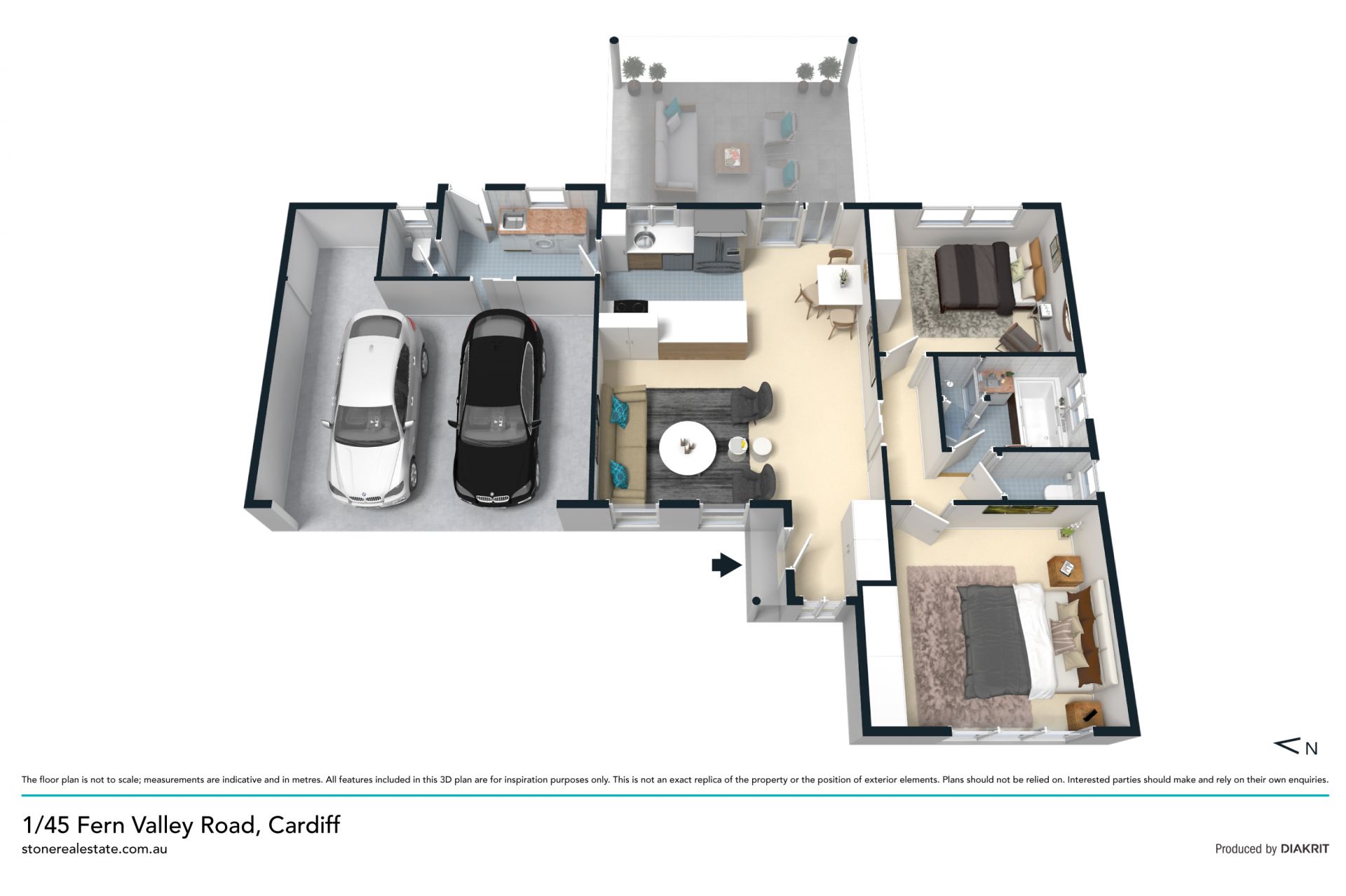 Style, light and privacy in an easycare villa