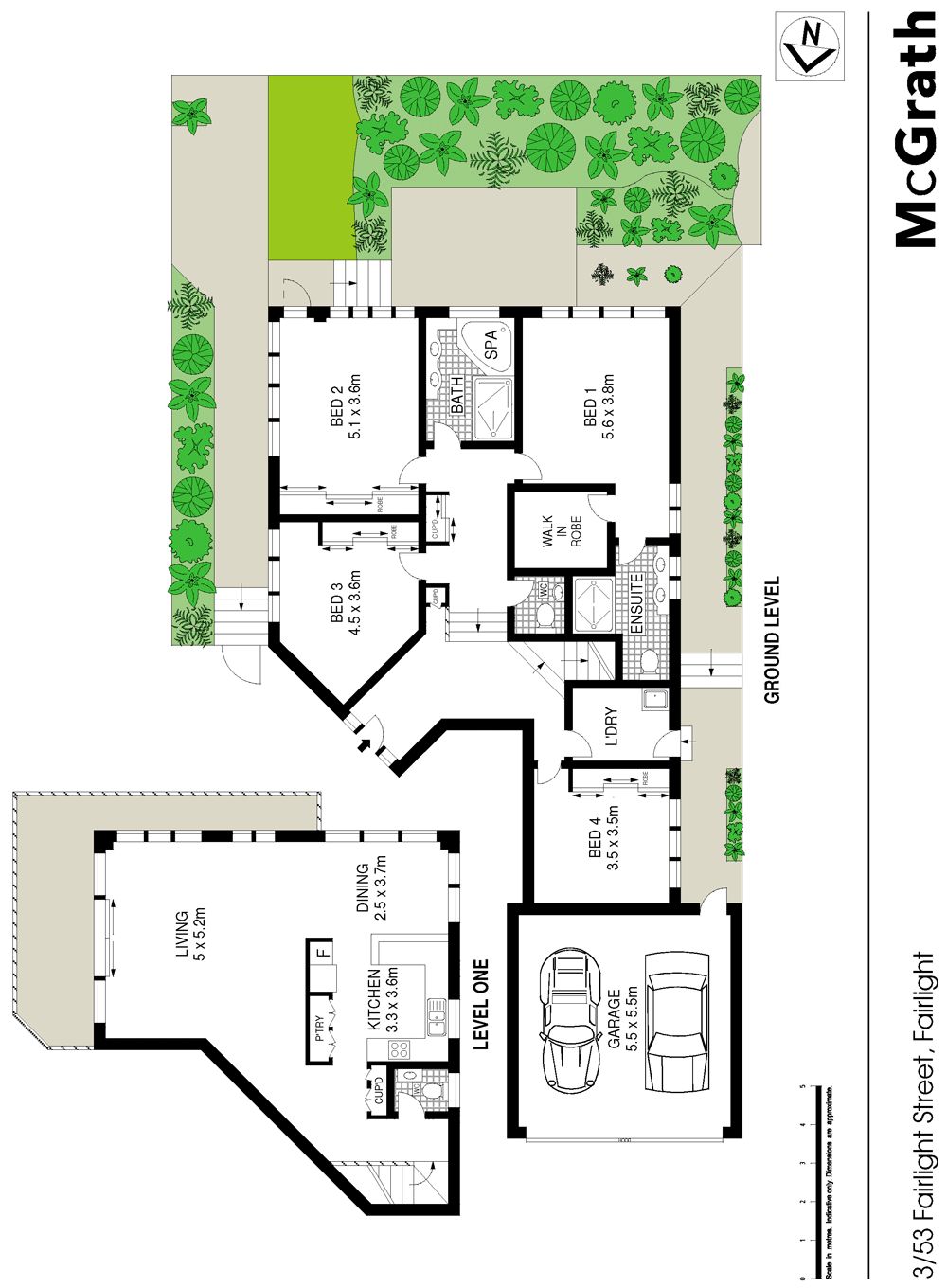 In a boutique block of three with direct street-level access
