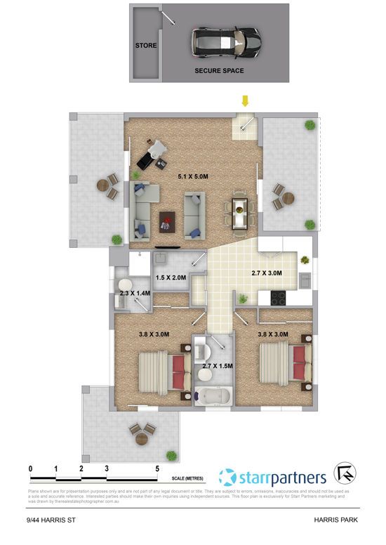 Modern Two-Bedroom Unit