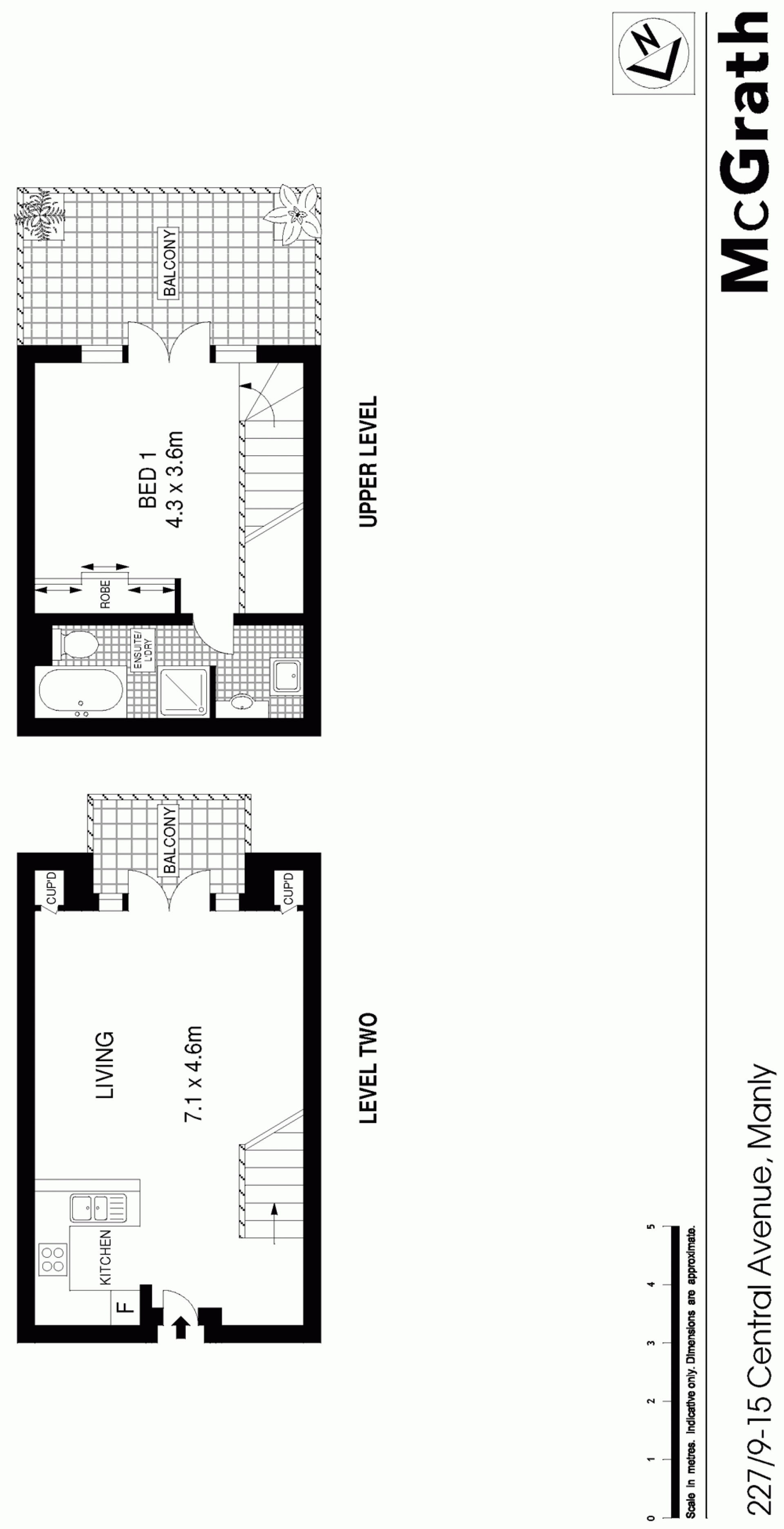 Glass encased interiors offer open living over two levels
