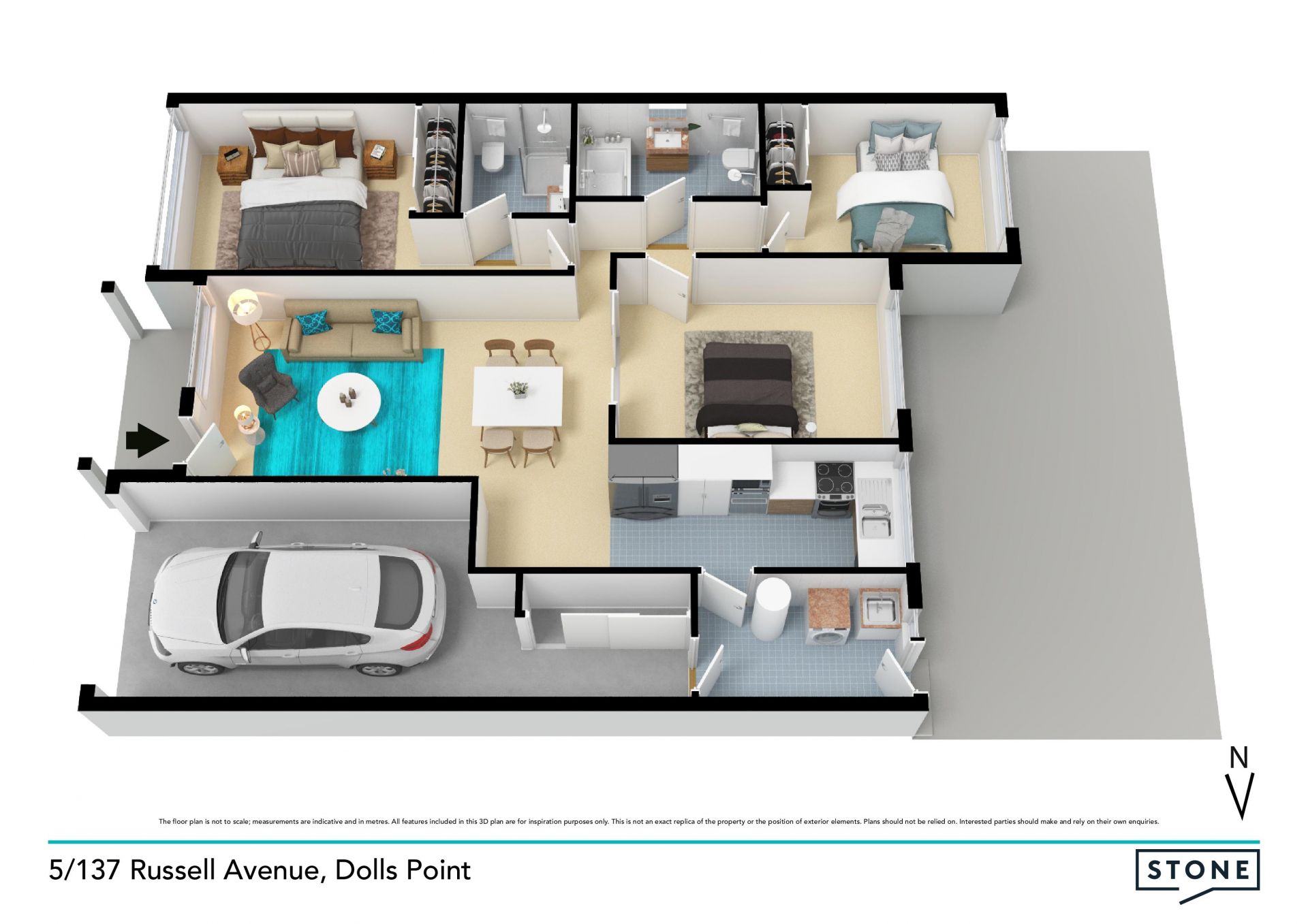 Spacious and potential-packed near the beach