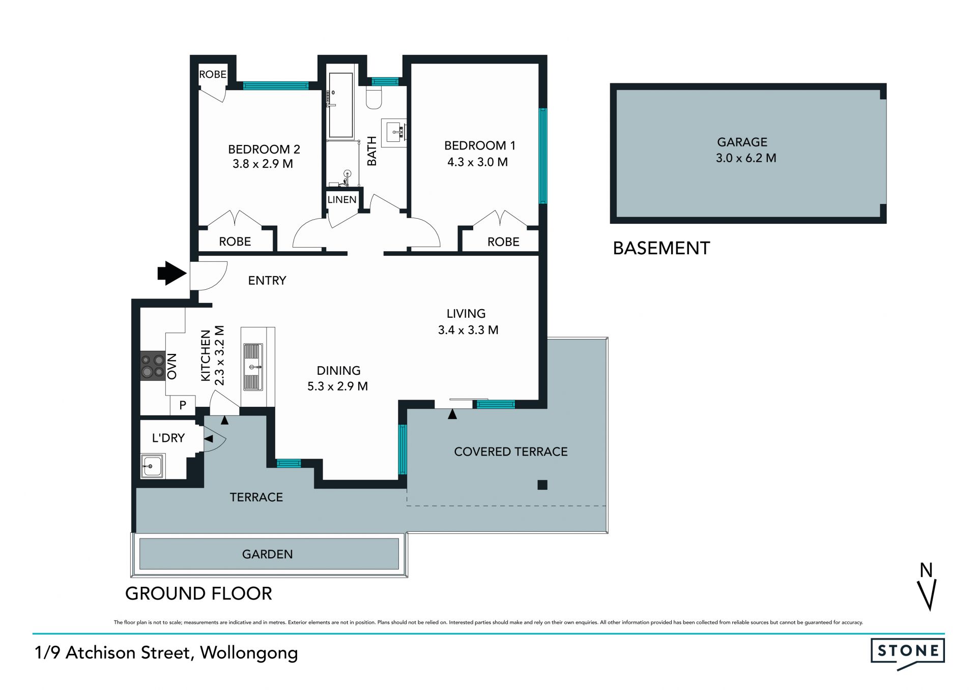 Bright apartment with ultra convenient address