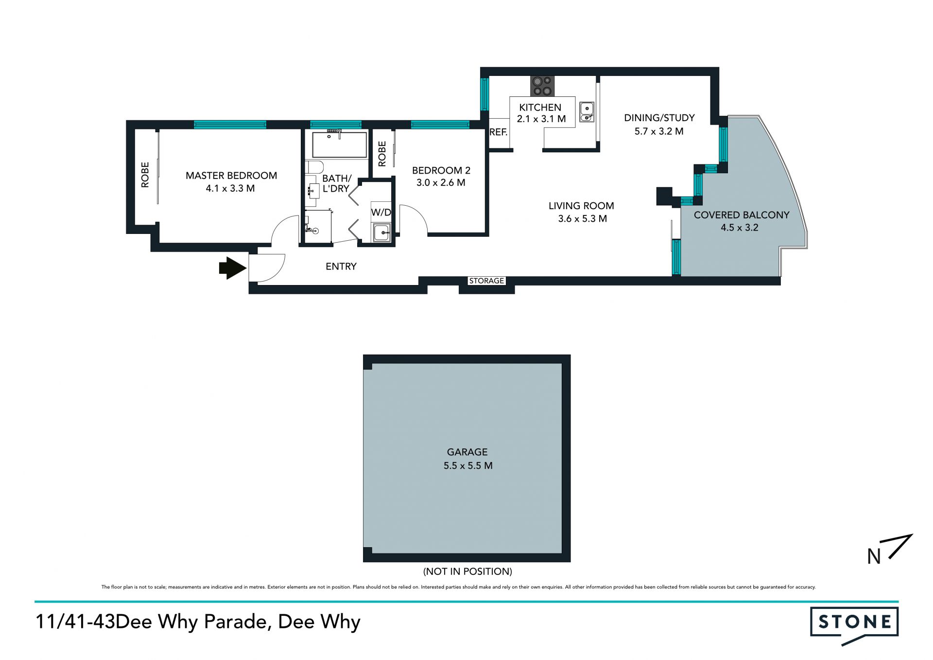 Spacious lifestyle apartment metres to the beach