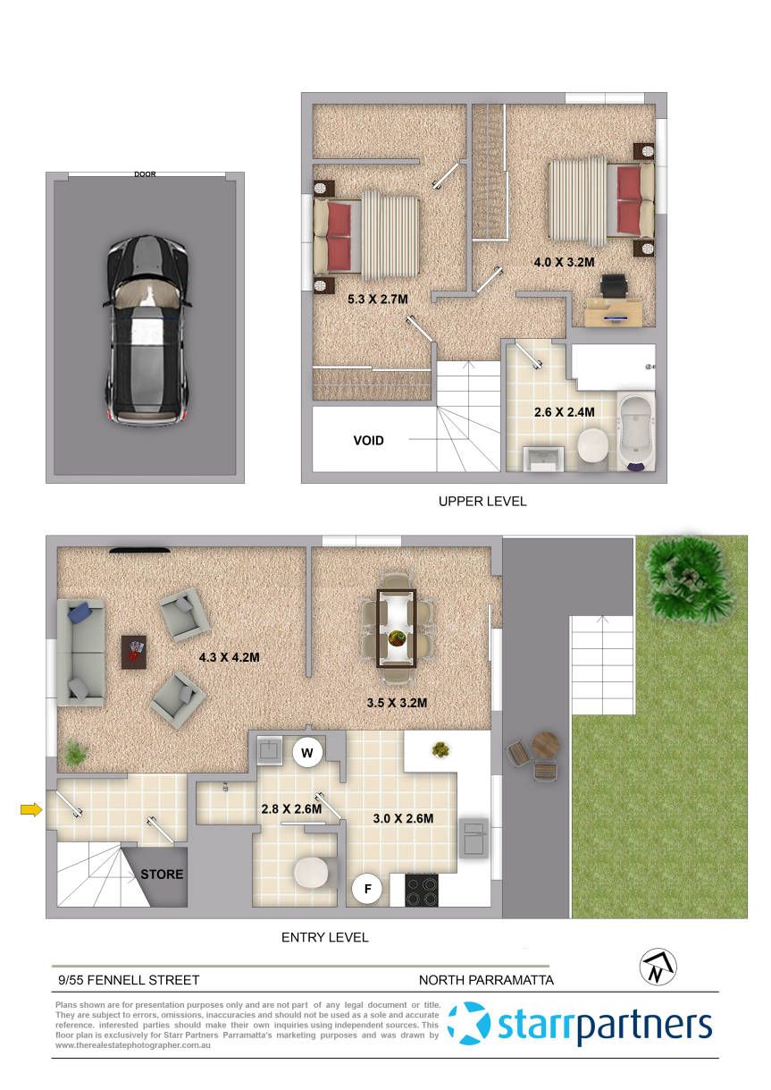 Vibrant and Spacious Two Bedroom Townhouse