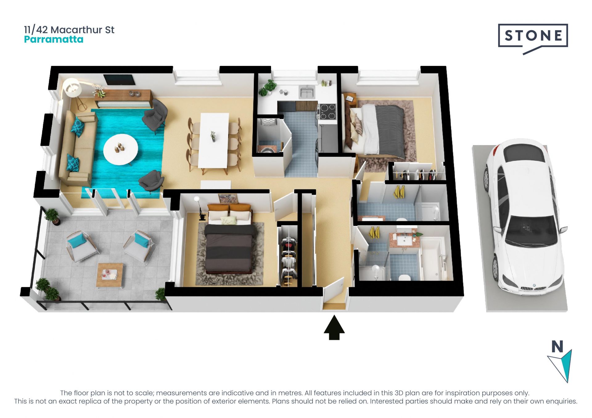 North-east facing apartment