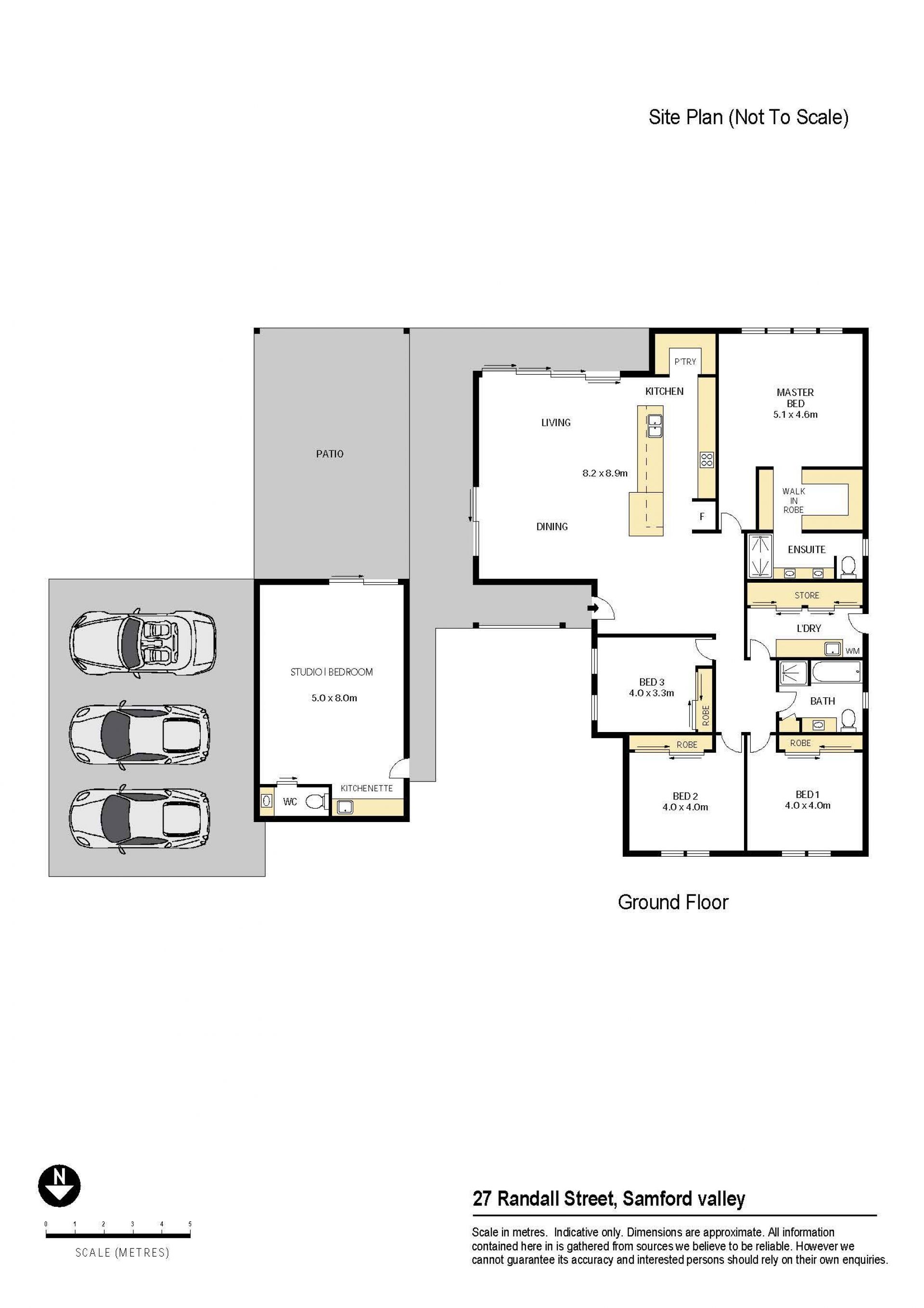Contemporary residence with studio on 6.2 acres