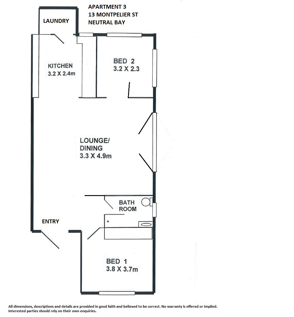UNDER CONTRACT Renovated 2 bedroom apartment with Bridge and North Sydney views