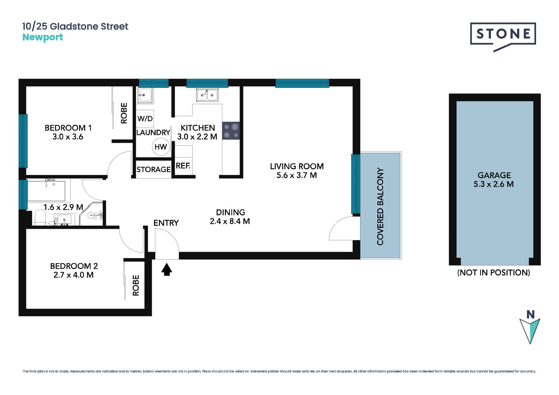 Inviting apartment with East/West aspect and leafy outlook