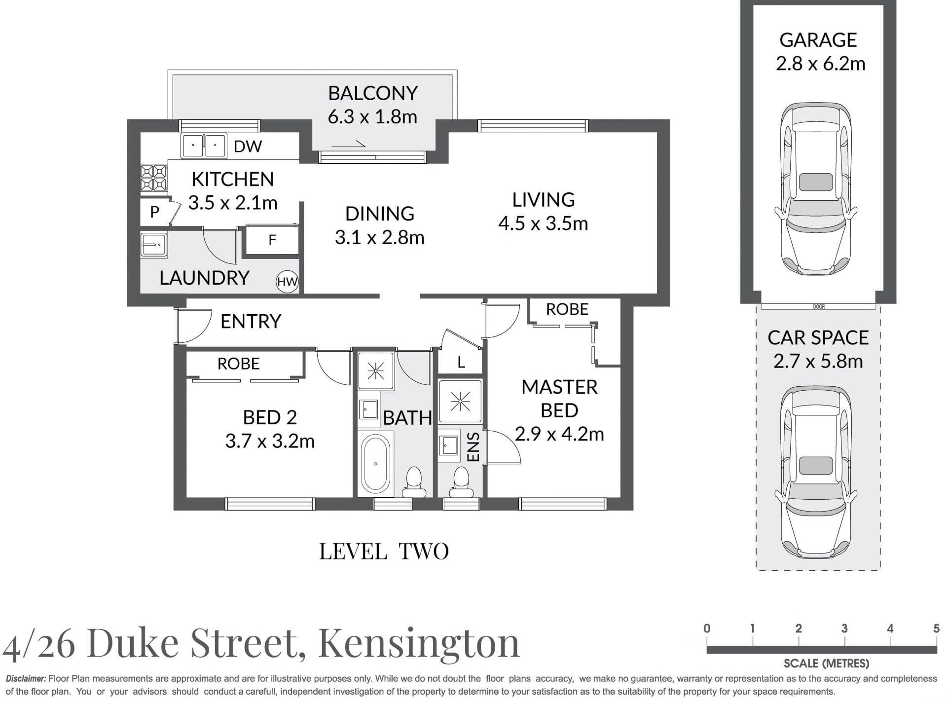 Elegant & Light-Filled Apartment with Oversized Balcony and Lock-Up Garage - deposit taken