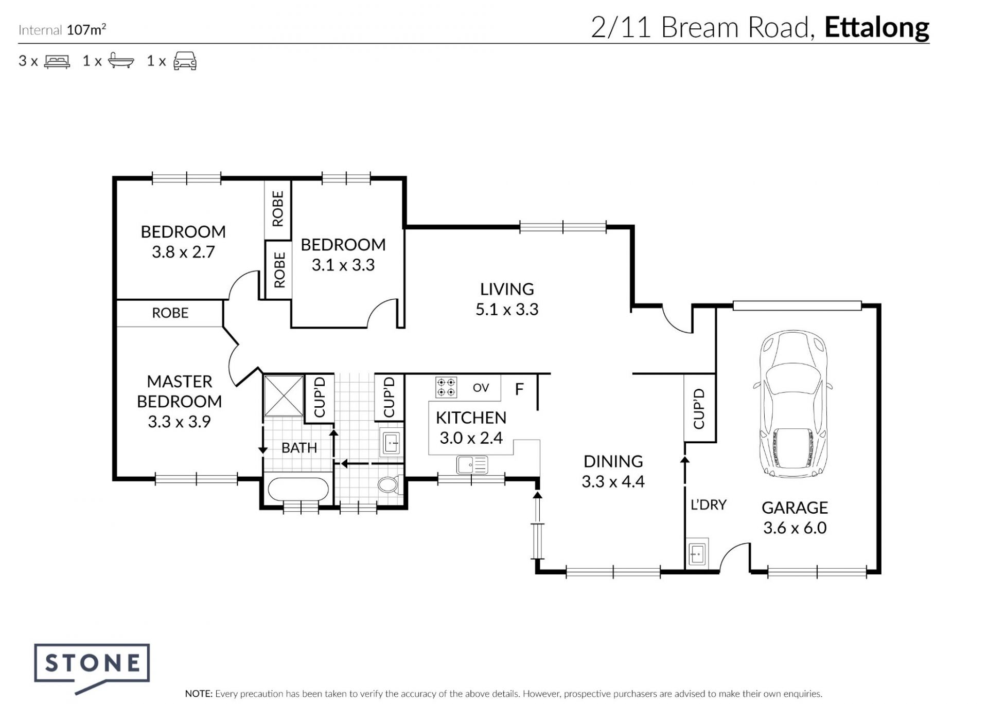 Three bedroom villa in sought after location