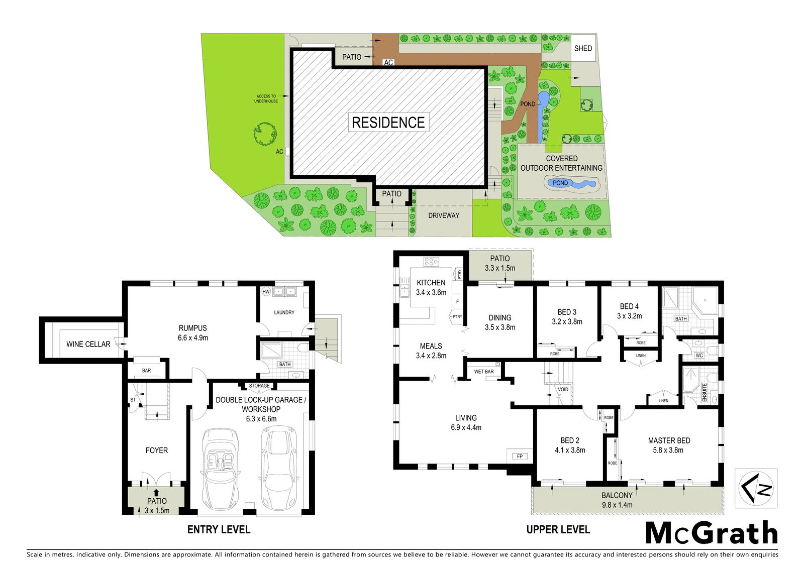 Generous family living in a serene garden setting