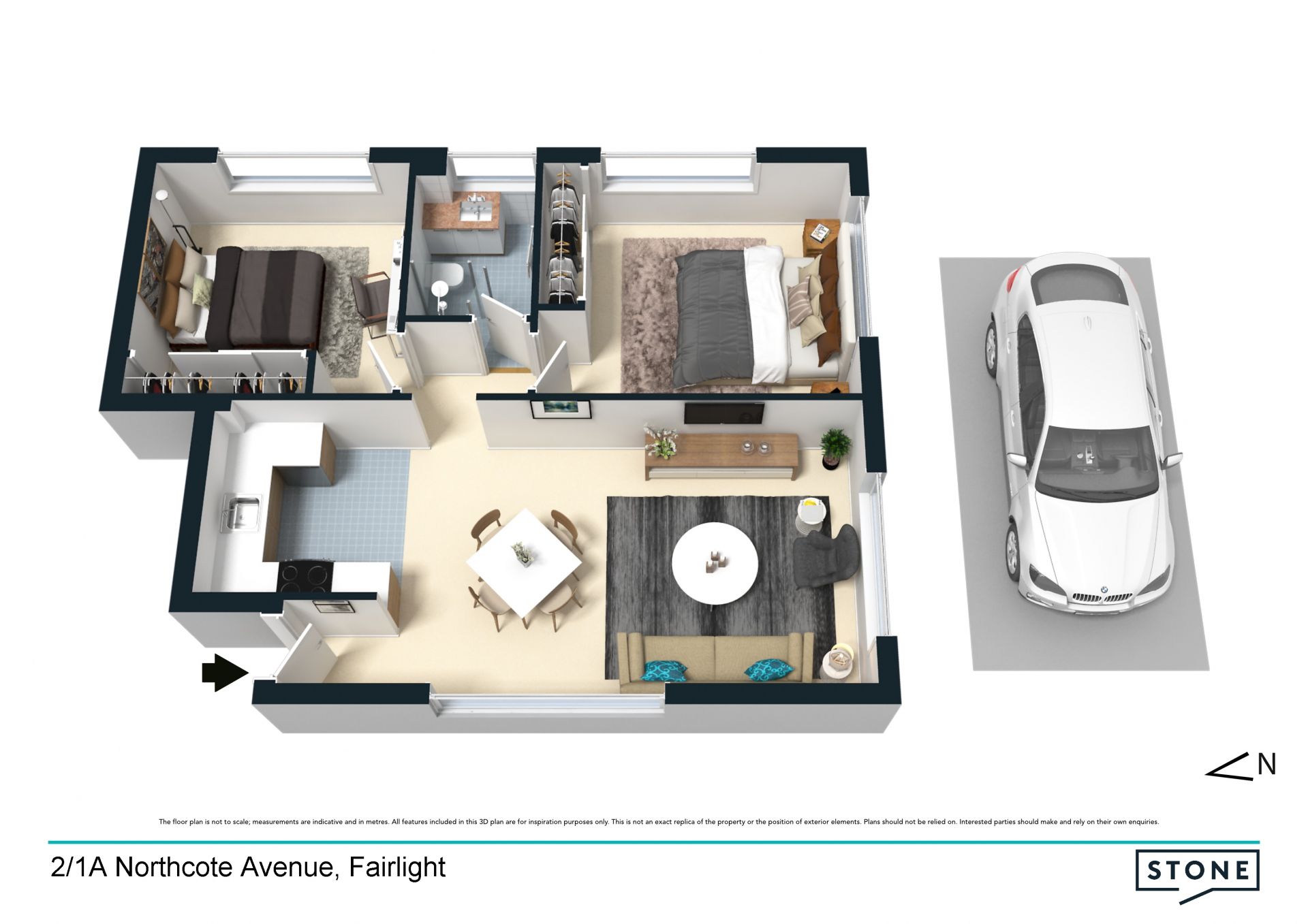 Renovated ground floor apartment