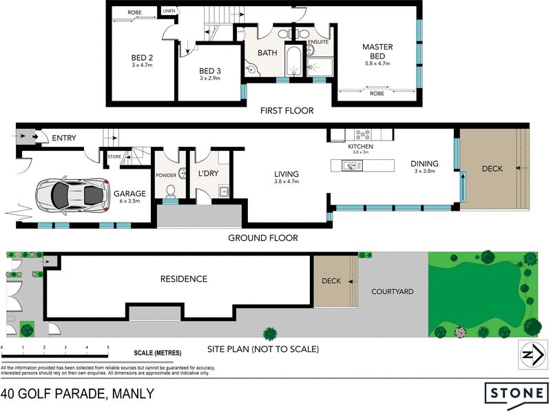Contemporary semi on level lawns in prized address