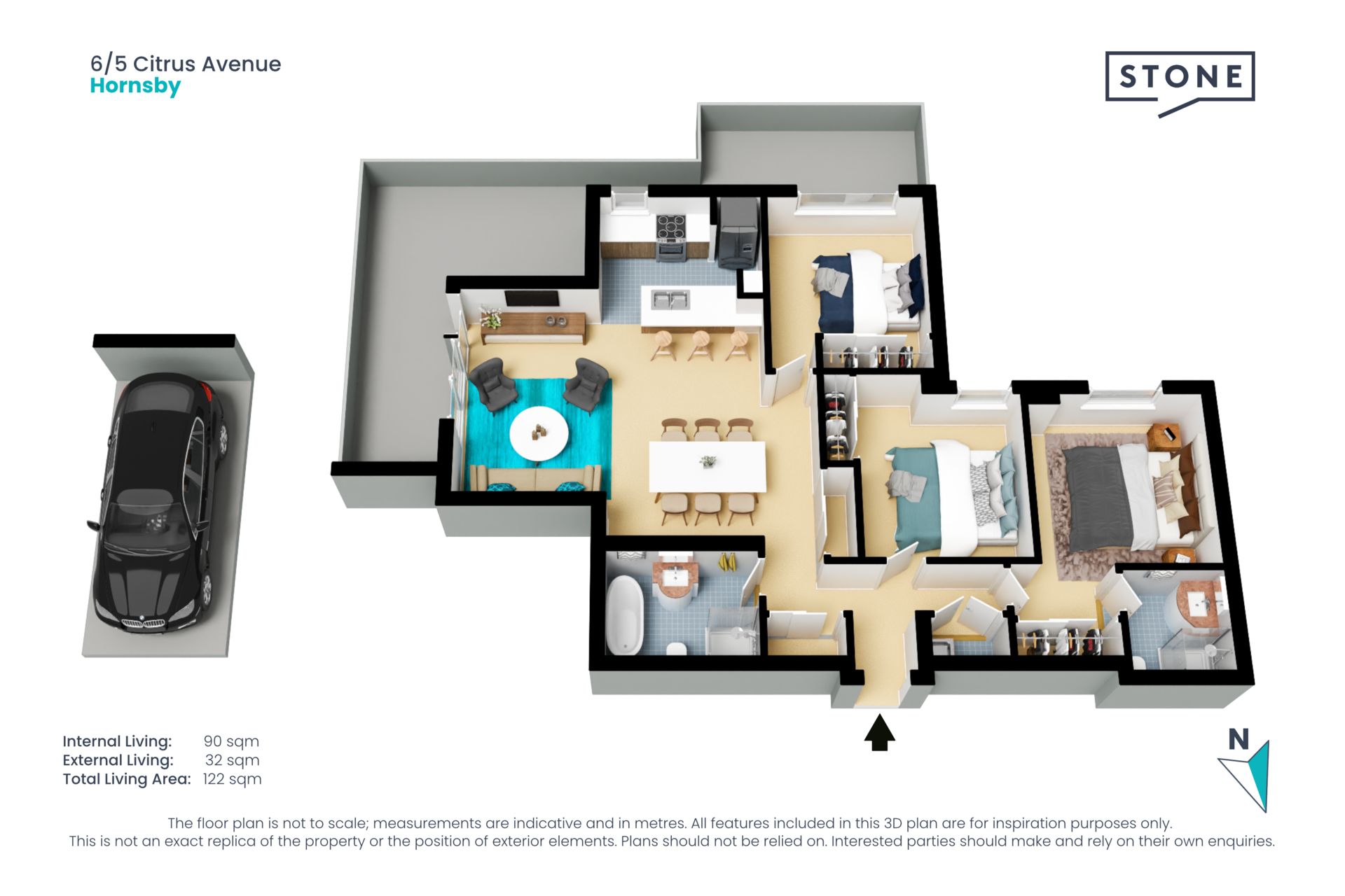 Exceptional 3 Bedroom Apartment