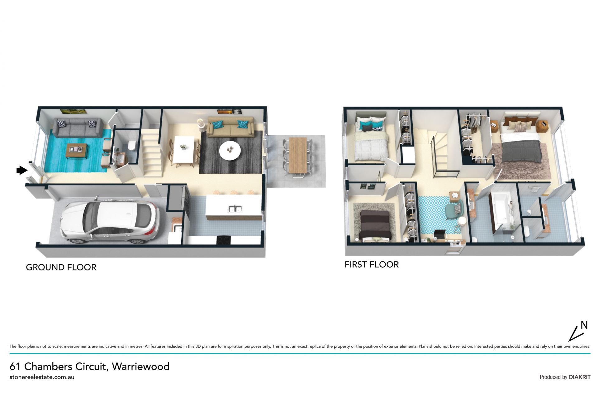 Brandnew Torrens Title coastal townhome with one common wall