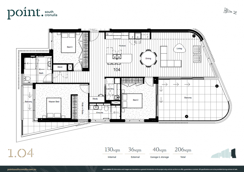 104/POINT 3 Elizabeth Place CRONULLA 2230