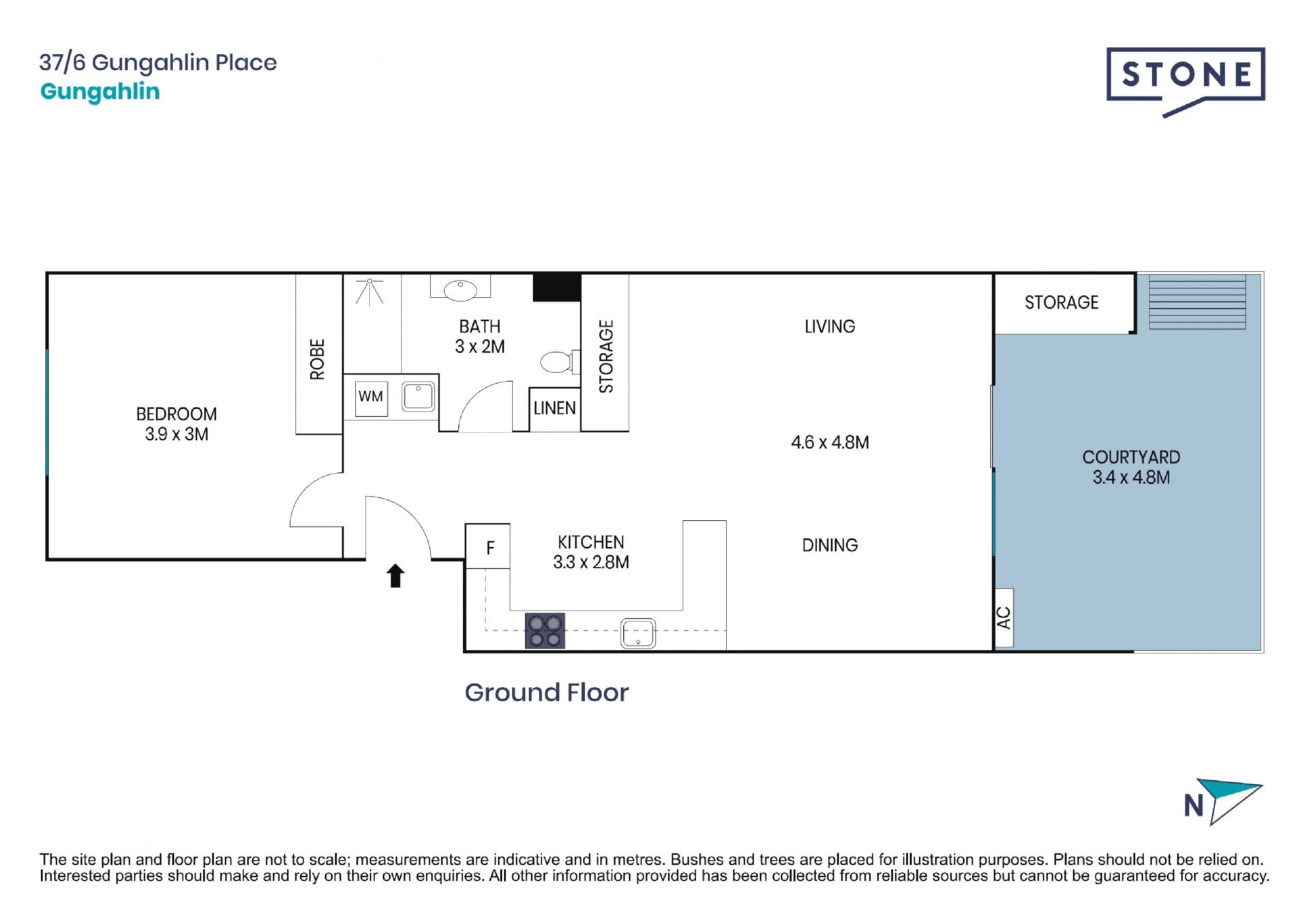 Ground Floor. High Ceilings. Big Courtyard.
