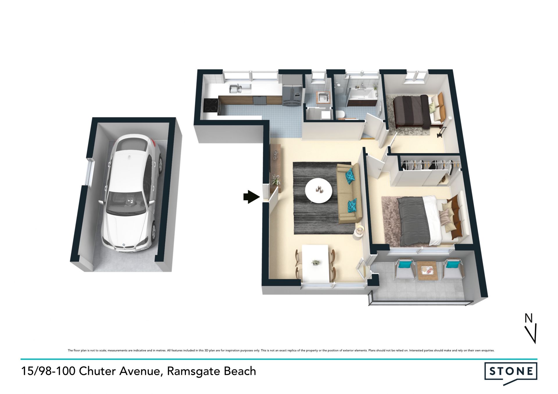 Immaculately Presented Apartment Footsteps To The Beach