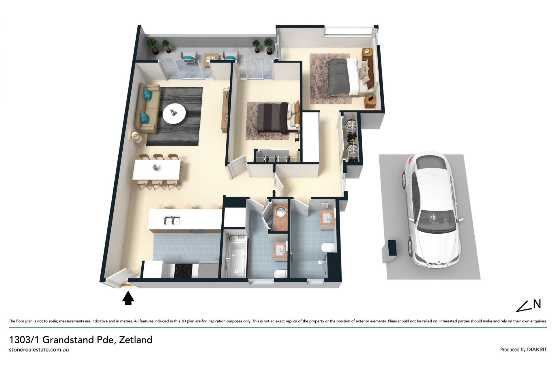 A smart, designer living space in lifestyle central