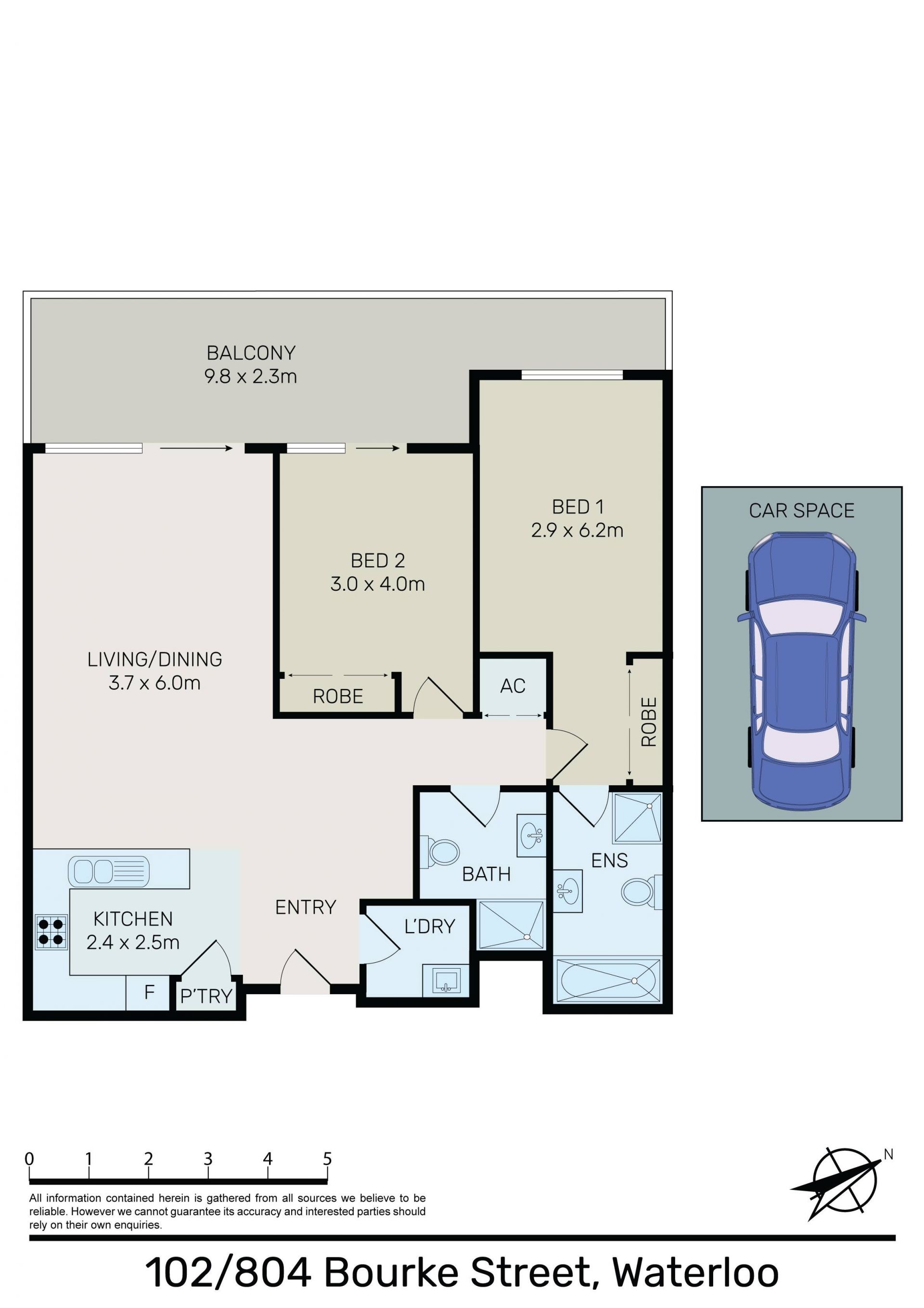 Centrally Located 2 Bedroom Apartment