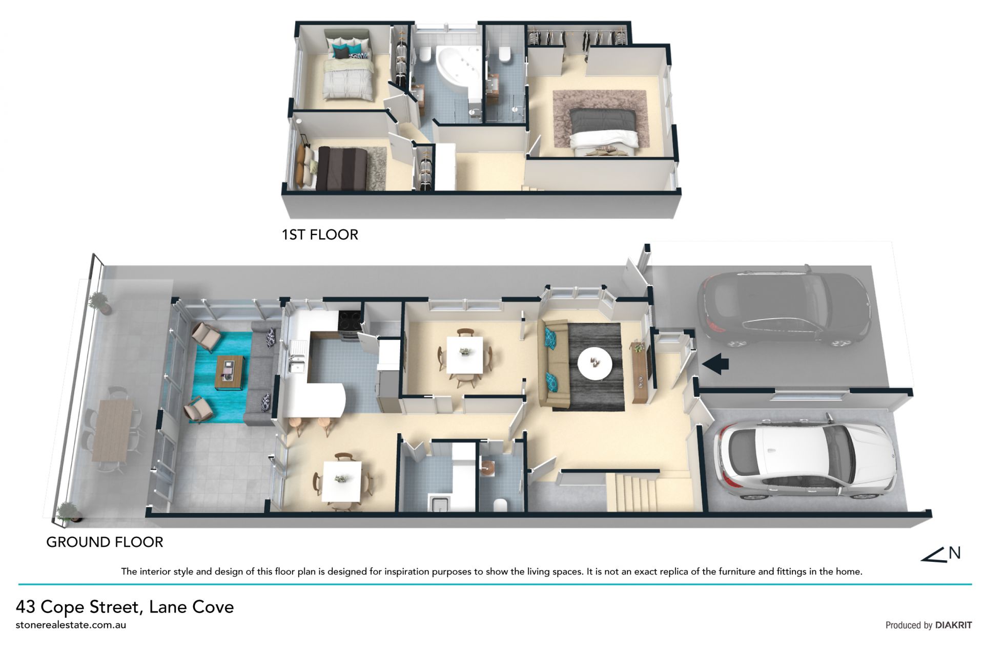 Spacious north-facing Torrens title duplex