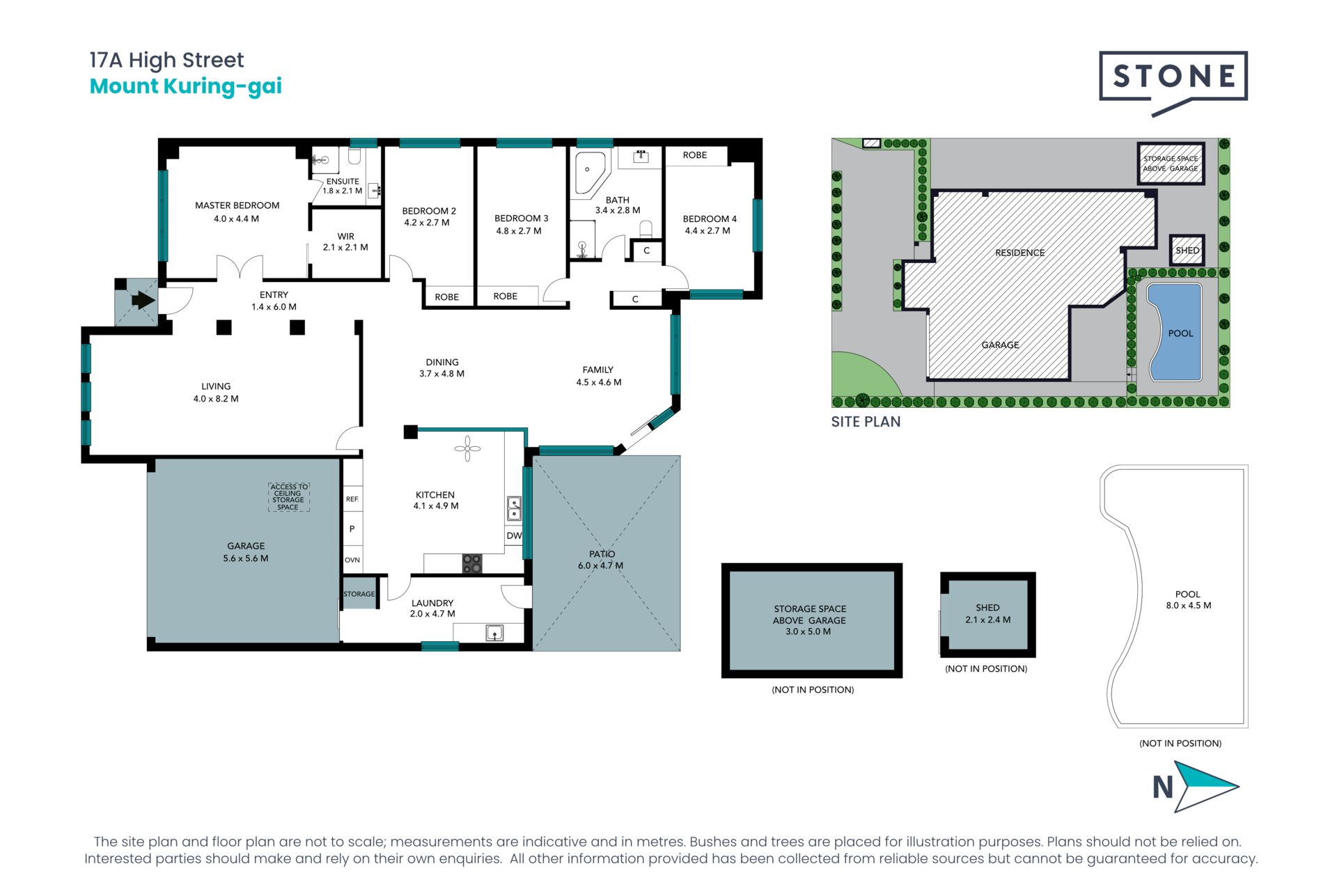 Single-level home in private battle-axe with pool