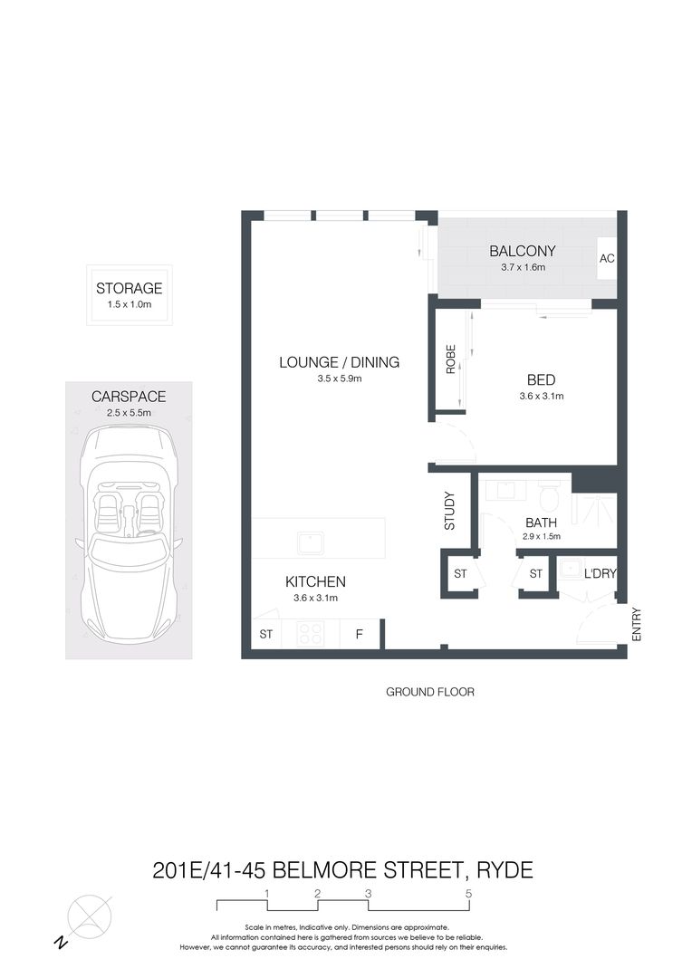 Ground Floor Unit Within Minutes Walk To Waters & Meadowbank Train Station