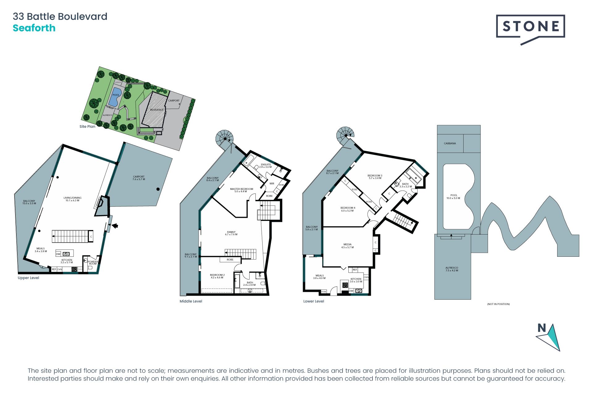 Premium deep waterfront home with 180 degree panoramas