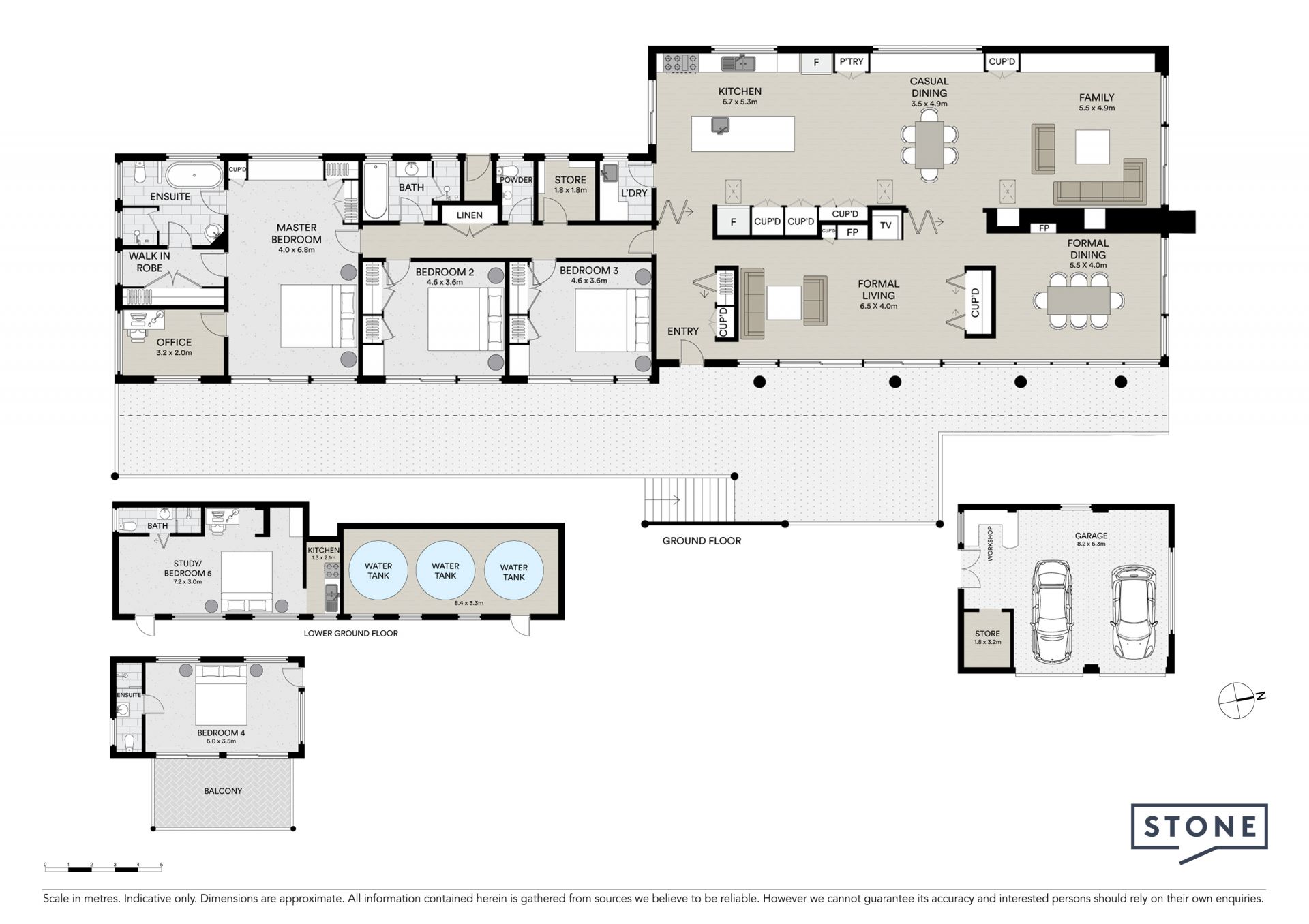 Architectural stunner on 3086sqm non-conservation estate