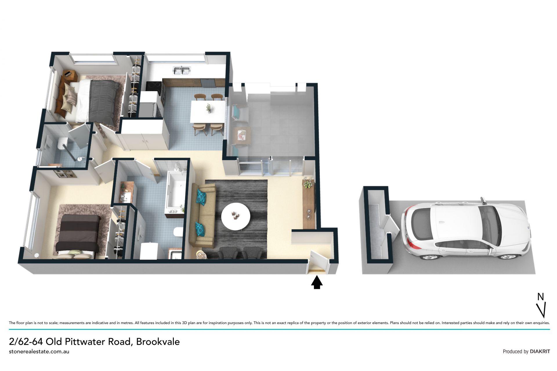 Private and modern garden apartment