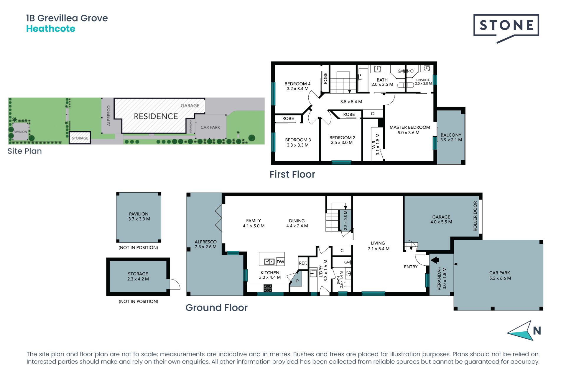 Spacious family living in a peaceful location
