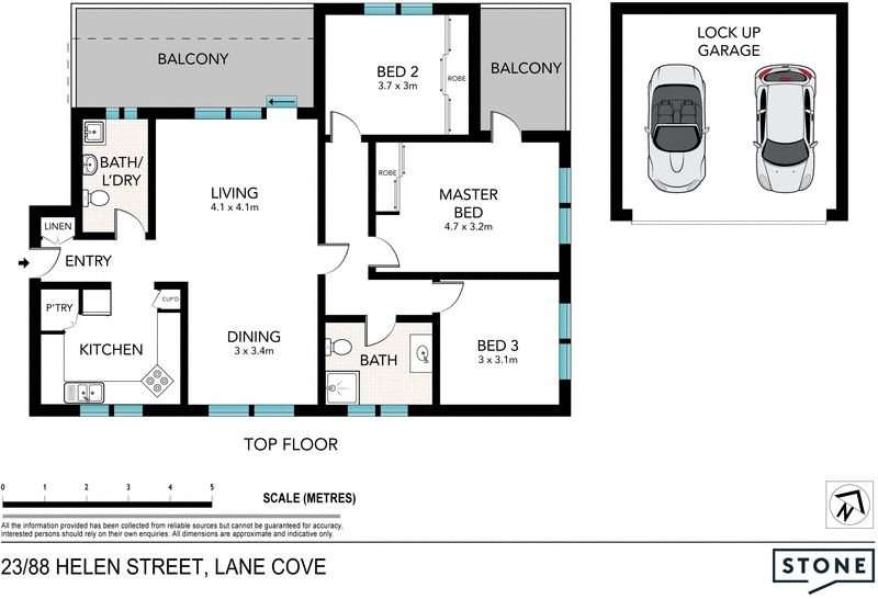 Elegant lifestyle apartment, just one common wall