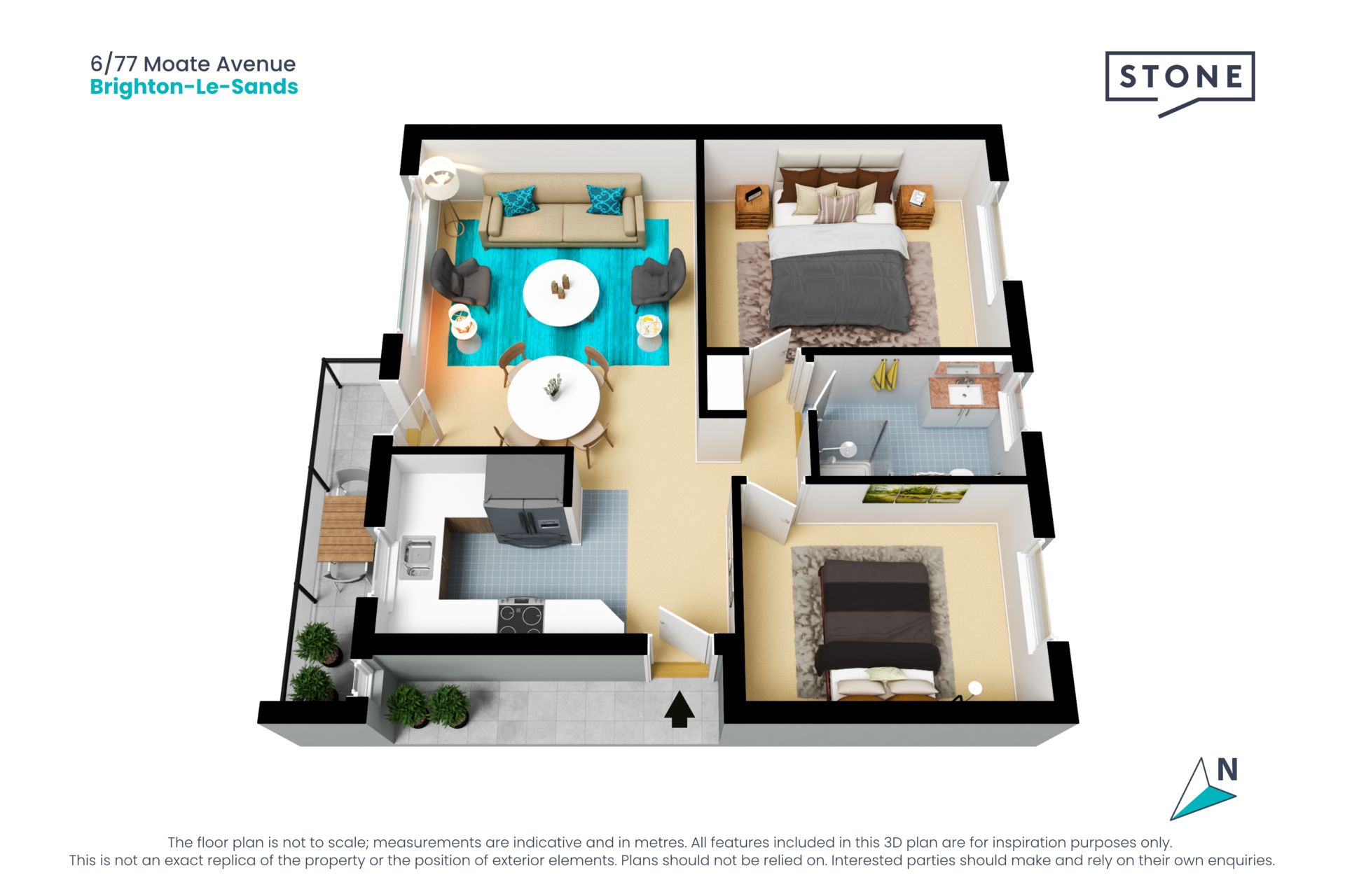 Spacious Top Floor Apartment in a Prime Location