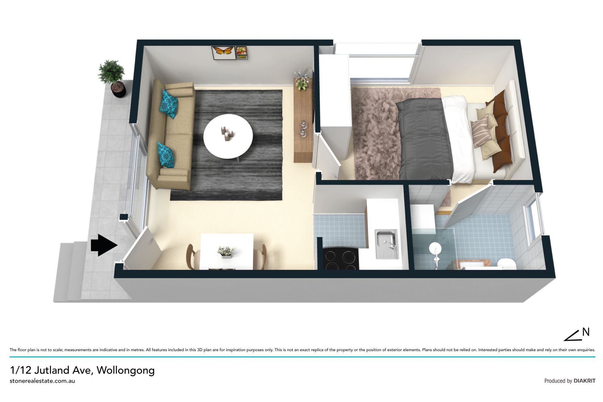 Entry level apartment provides ease of living