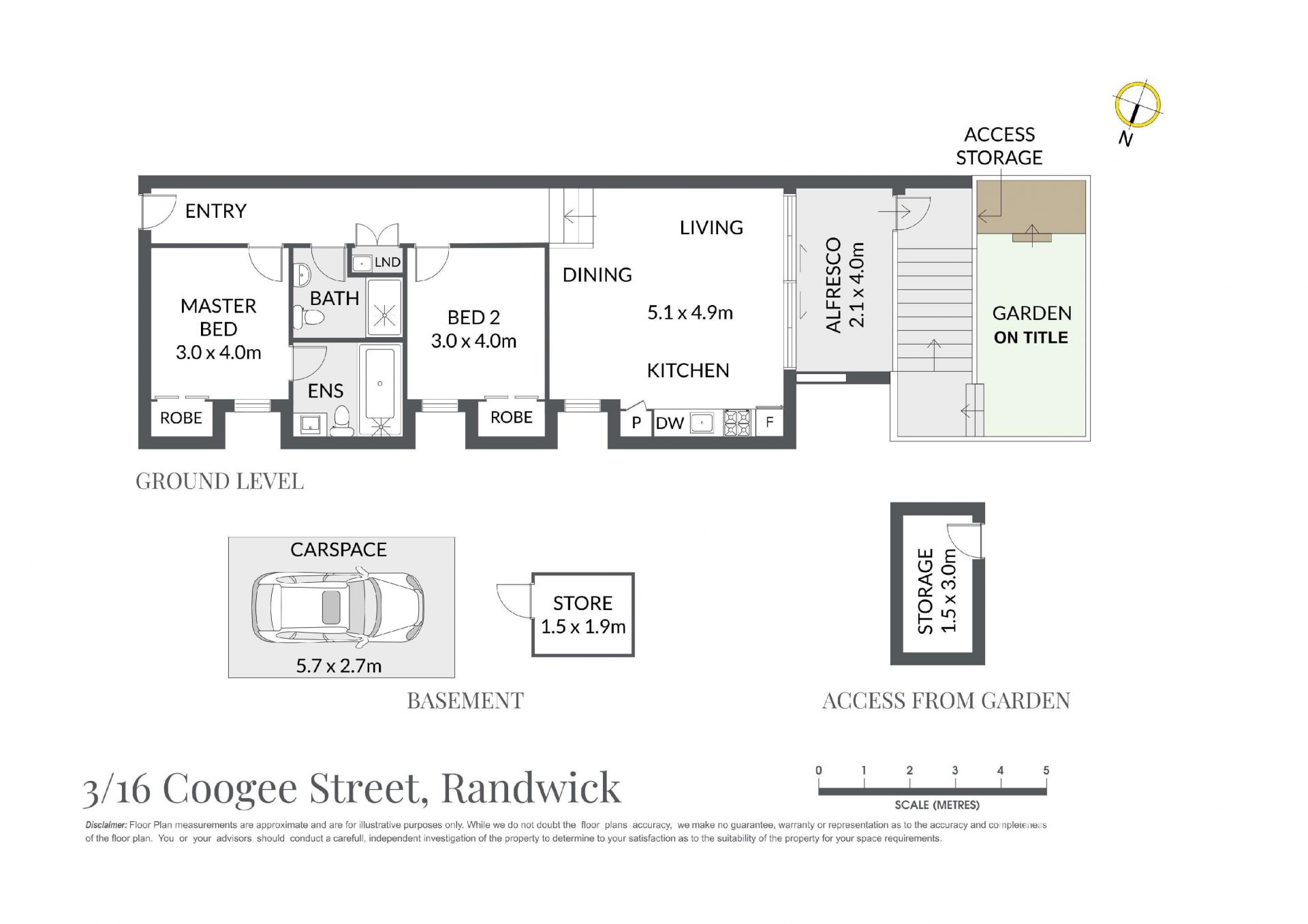Modern 2 Bedroom apartment with private courtyard