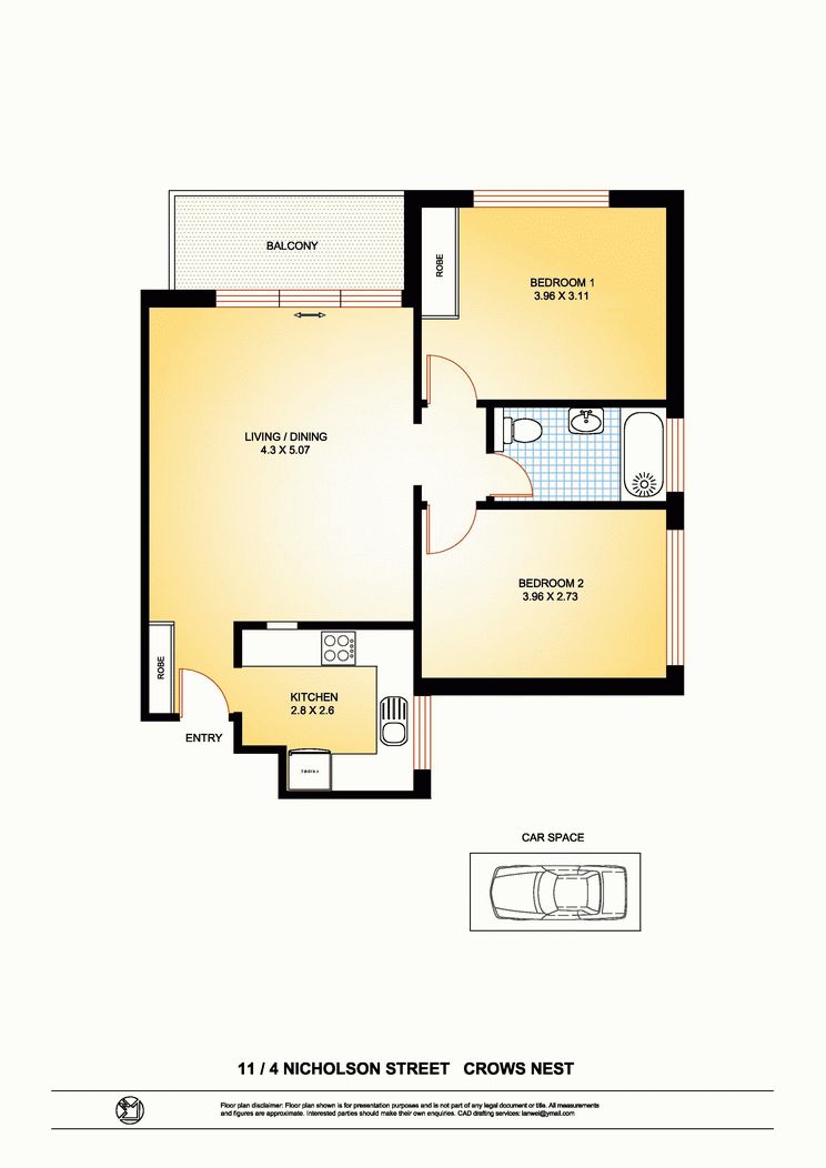 Great Location, two bedroom apartment.
