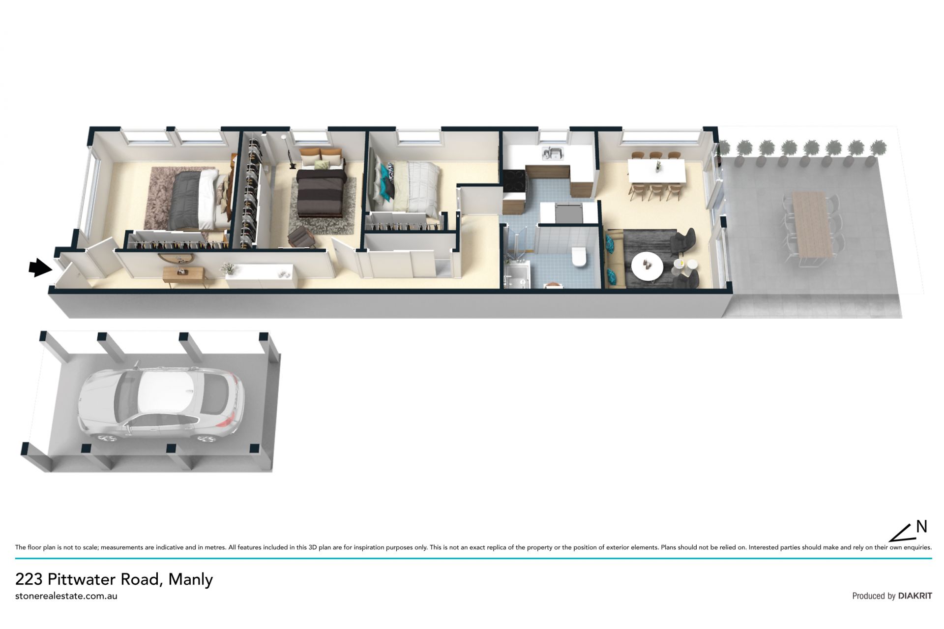 Quiet freestanding beach cottage