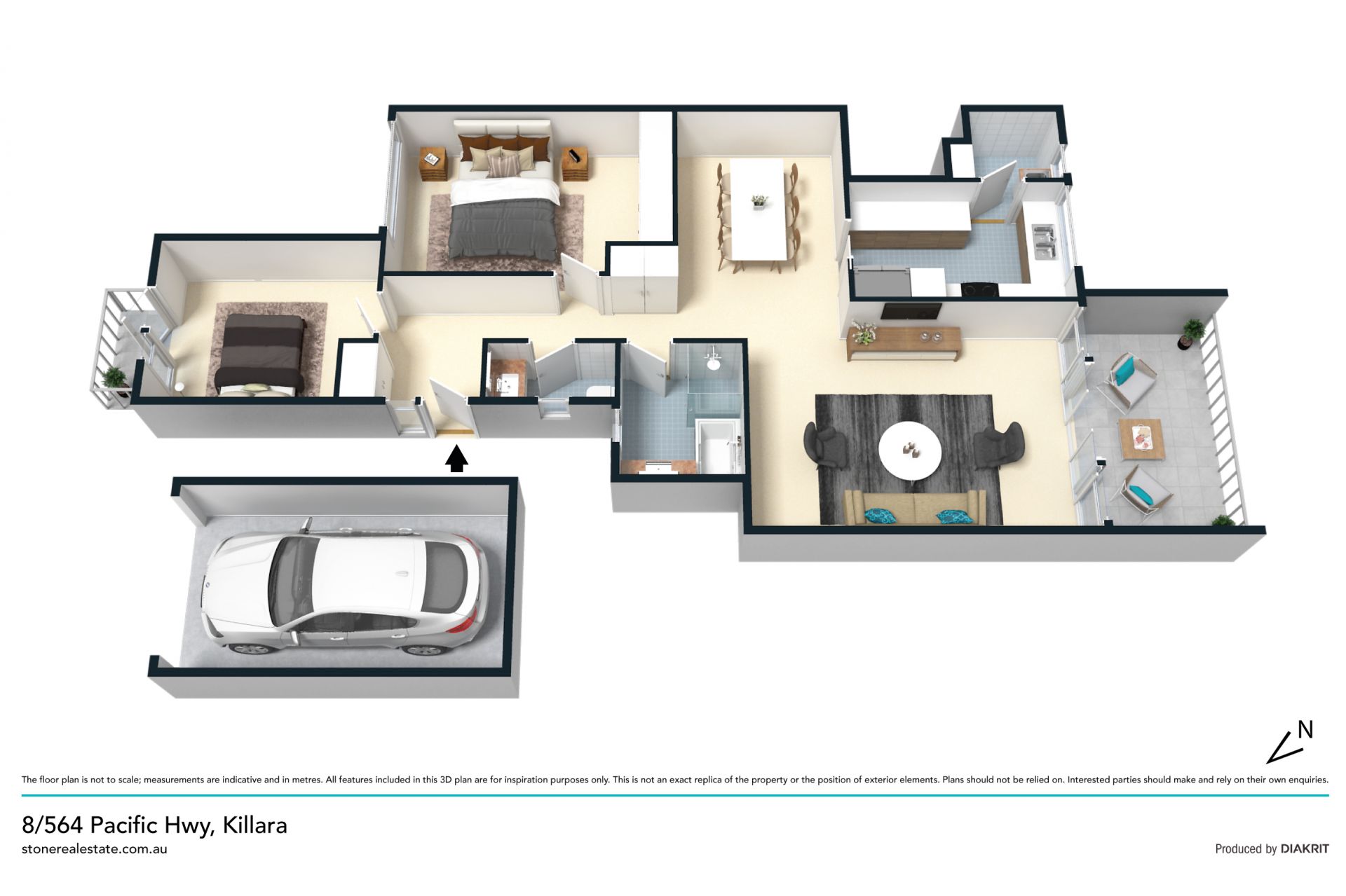 Perfect location – spacious & quiet 132sqm on title