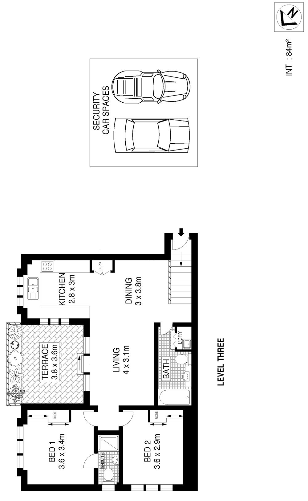 Premium top floor position and full of natural light