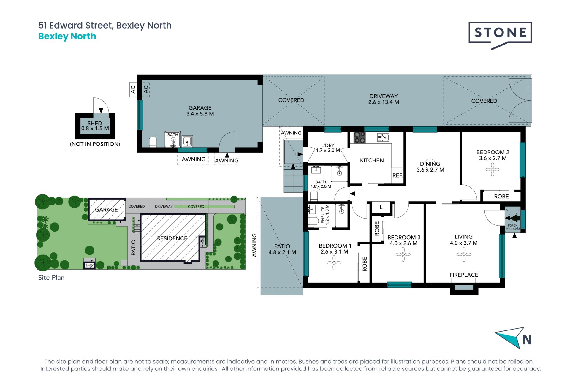 Welcoming freestanding, north-facing abode