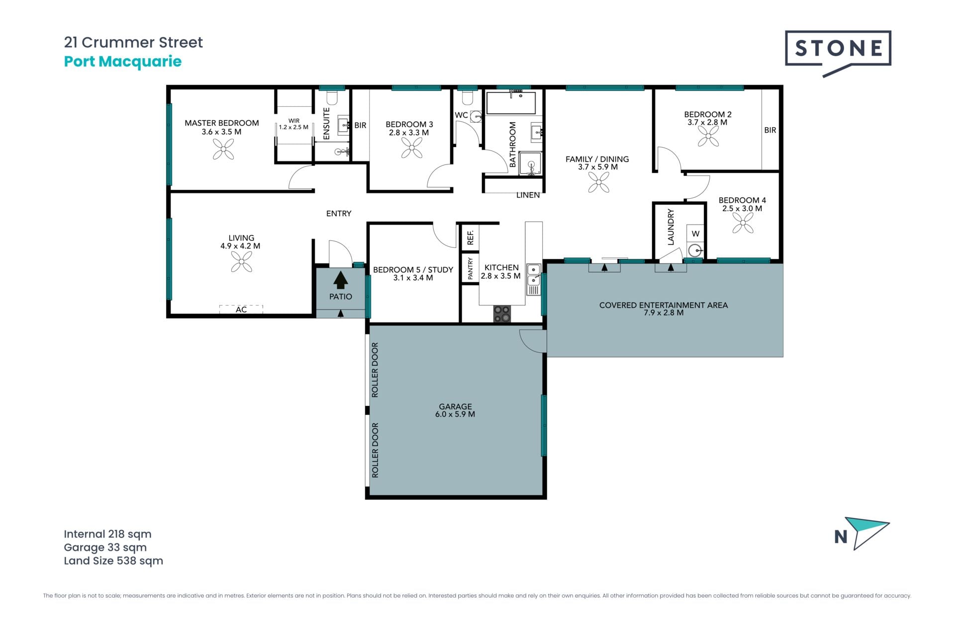 Modernised Five-Bedroom Family Living in Lighthouse Beach