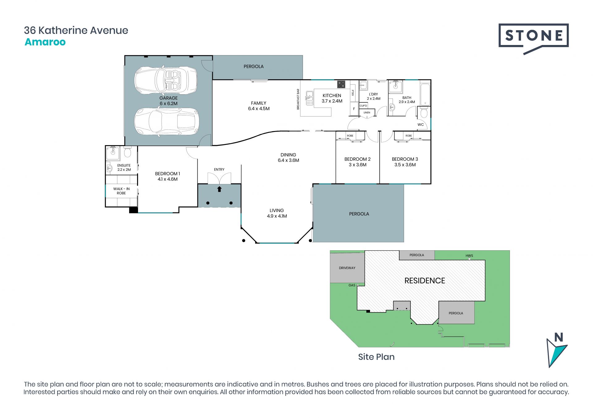230sqm three bedroom residence just moments to Yerrabi Pond.