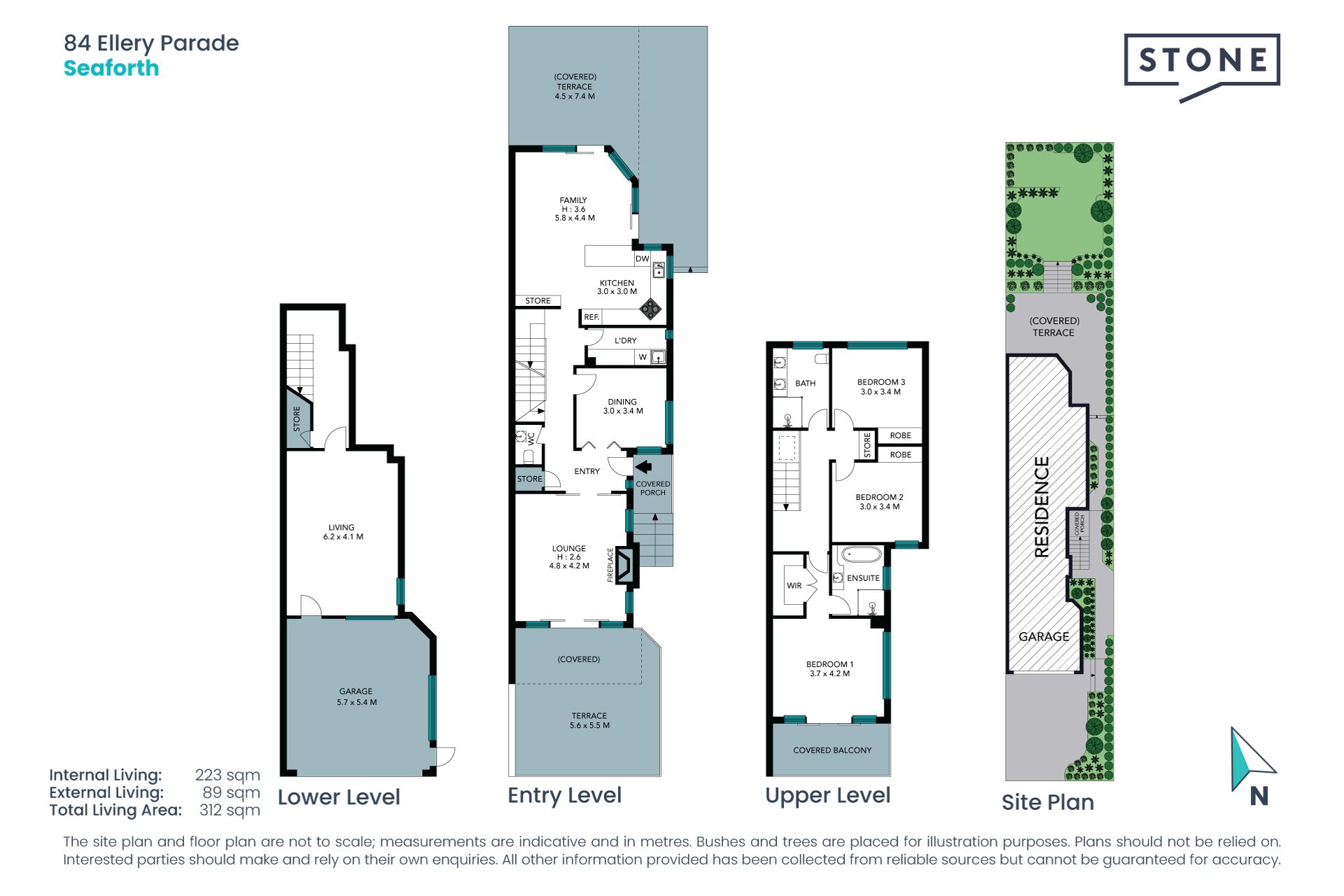 Elegant entertainer with north facing aspect and views