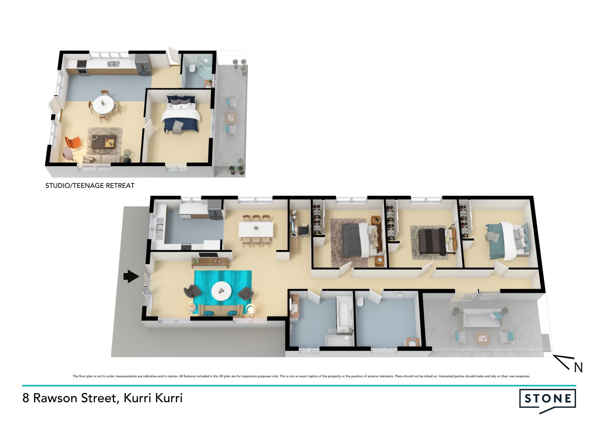 Family home, studio and rear lane access