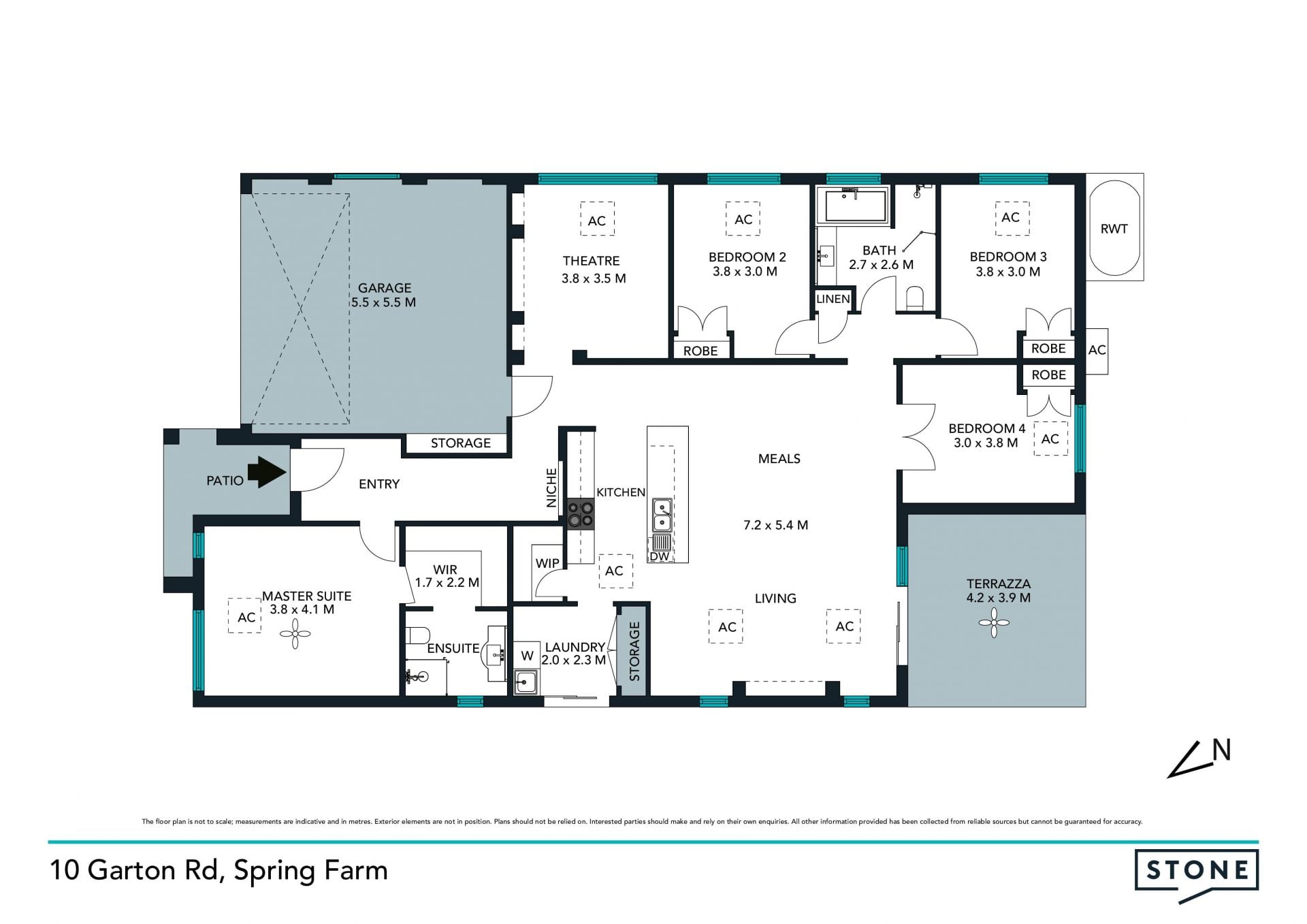 Spacious yard