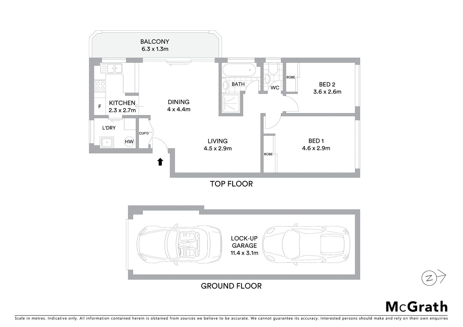 Comfortable easycare living in top floor apartment