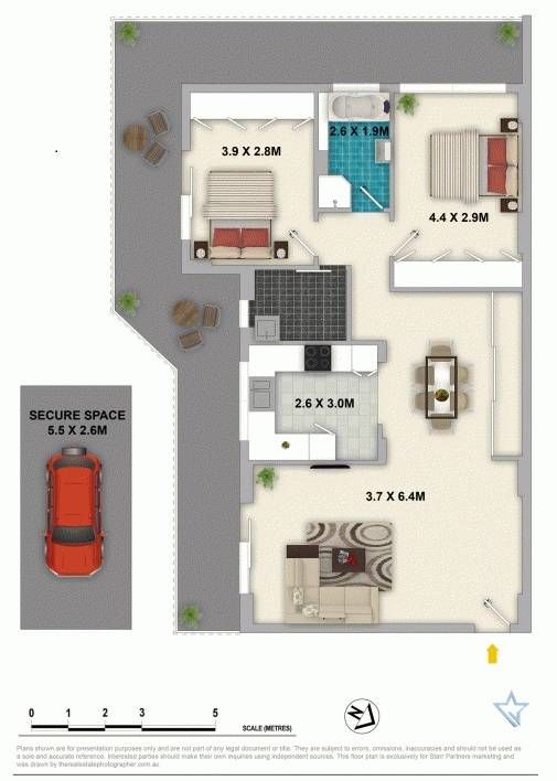 Light & Bright Two Bedroom Apartment.