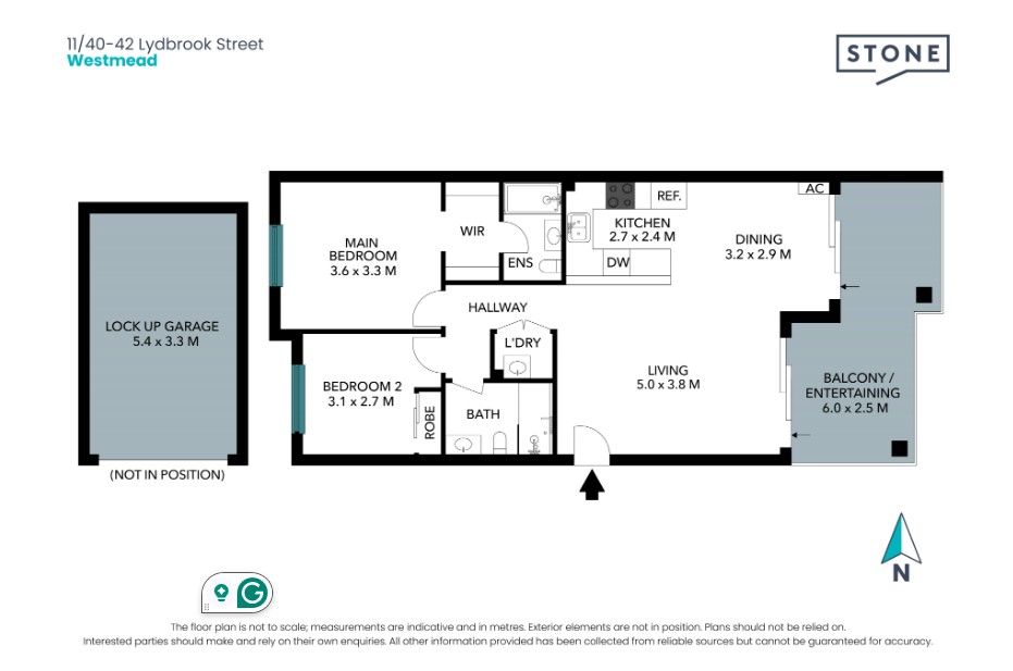 2 bedder with a rent return of $640 per week
