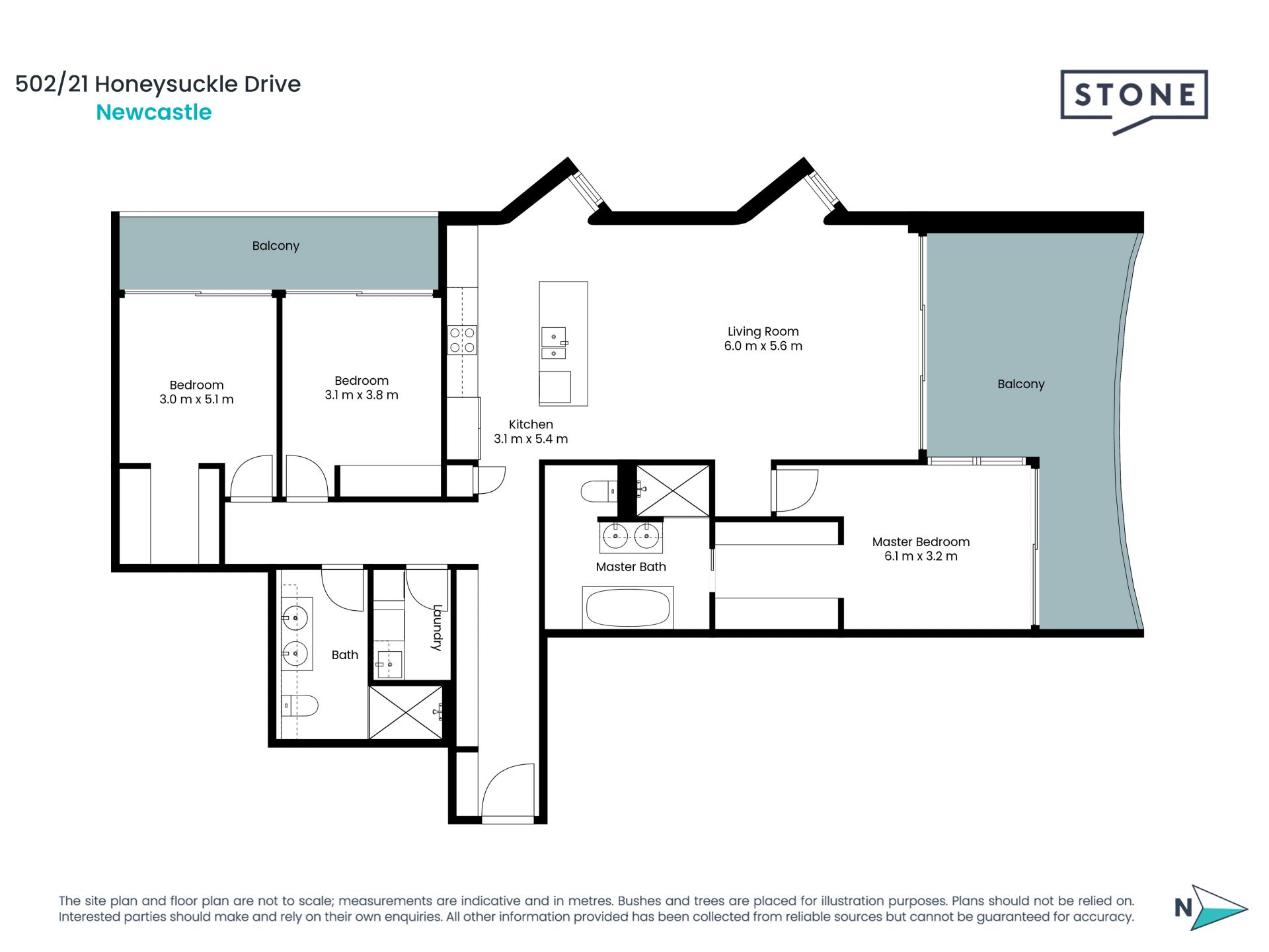 Luxurious three-bedroom apartment